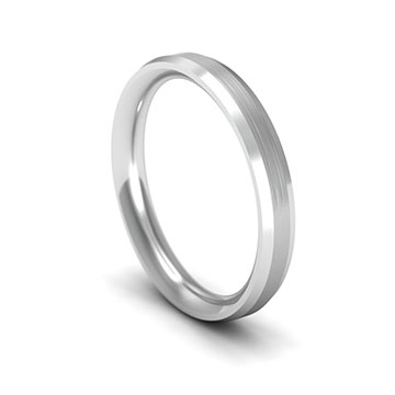Patterned edge wedding rings