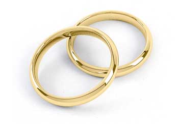 Bagues de mariage en or